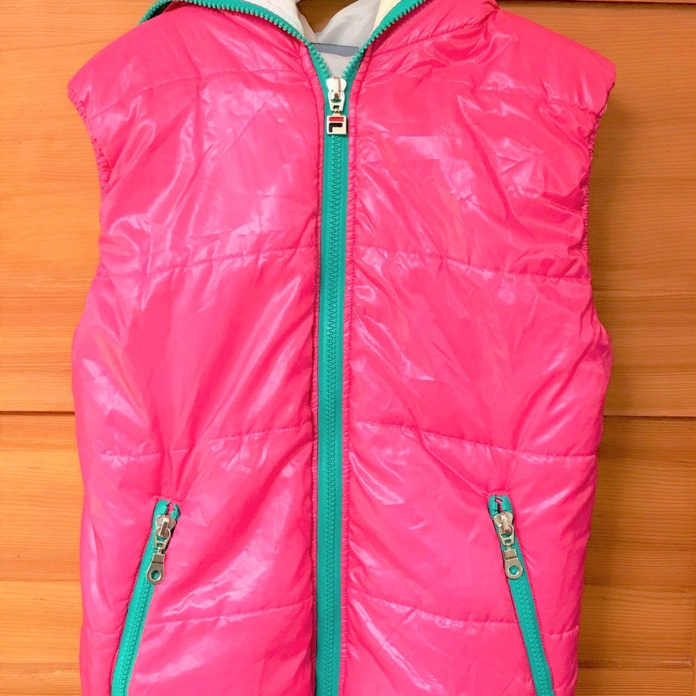 Fila puffer vest- bubble-gum pink
